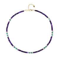 Amethyst Silver Necklace (Riya)