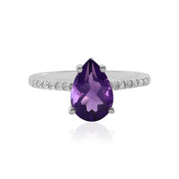 Siberian Amethyst Silver Ring