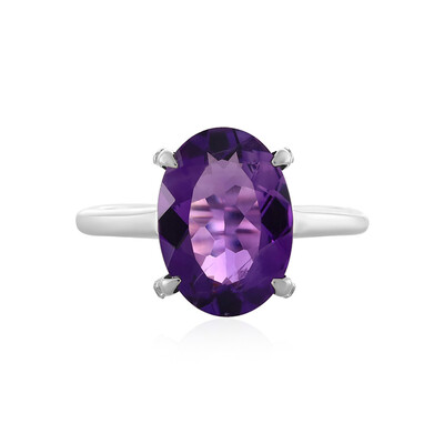 Moroccan Amethyst Silver Ring