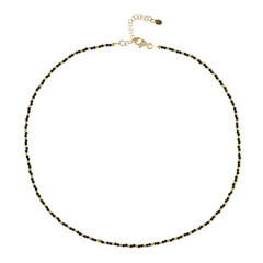 Golden Hematite Silver Necklace