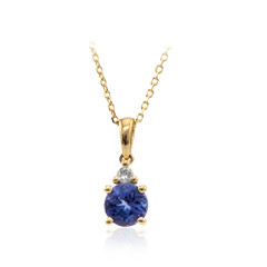 10K AAA Tanzanite Gold Necklace