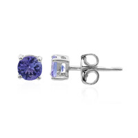 Tanzanite Silver Earrings