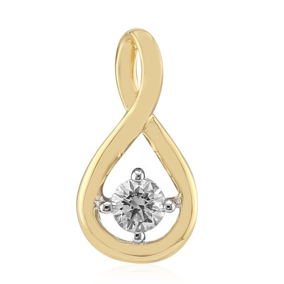 9K SI1 (G) Diamond Gold Pendant (Annette)