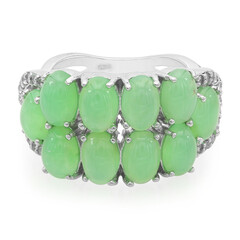 Imperial Chrysoprase Silver Ring