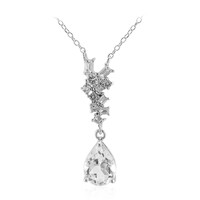 White Topaz Silver Necklace