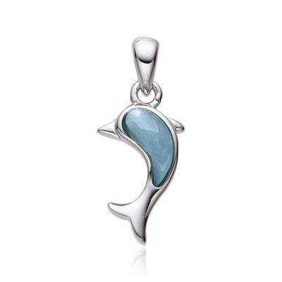 Larimar Silver Pendant