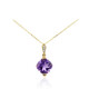 10K Amethyst Gold Necklace