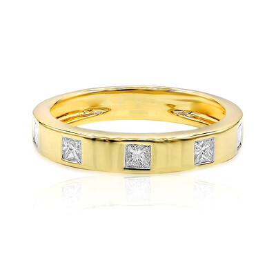 18K IF (D) Diamond Gold Ring (Annette)