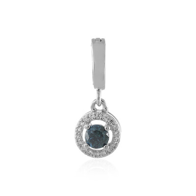 I3 Blue Diamond Silver Pendant