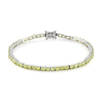 Peridot Silver Bracelet