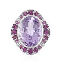 Rose de France Amethyst Silver Pendant