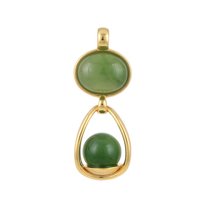 Nephrite Silver Pendant