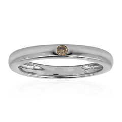 I2 Brown Diamond Silver Ring