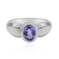 Unheated Tanzanite Silver Ring