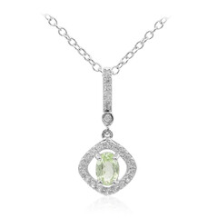 Tsavorite Silver Necklace