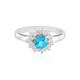 Paraiba Color Topaz Silver Ring