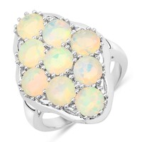 Welo Opal Silver Ring