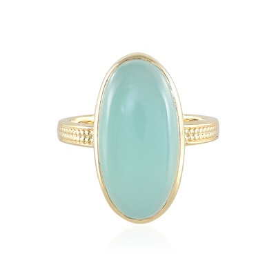 Blue Chalcedony Silver Ring