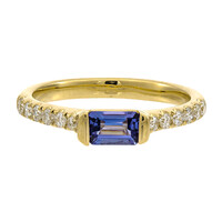 10K AAA Tanzanite Gold Ring