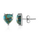 Mojave Blue Copper Turquoise Silver Earrings (Faszination Türkis)