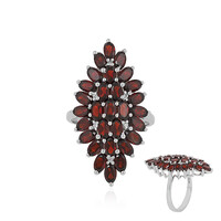 Mozambique Garnet Silver Ring