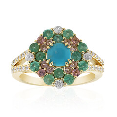 9K Turquoise Gold Ring (Adela Gold)