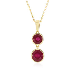 Madagascar Ruby Silver Necklace