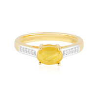 Yellow Sapphire Silver Ring