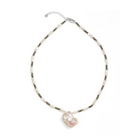 Keshi pearl Silver Necklace (TPC)