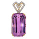 18K Patroke Kunzite Gold Pendant (AMAYANI)