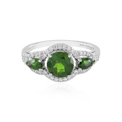 Russian Diopside Silver Ring