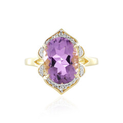 Rose de France Amethyst Silver Ring