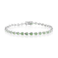 Tsavorite Silver Bracelet