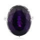 Zambian Amethyst Silver Ring (Pallanova)