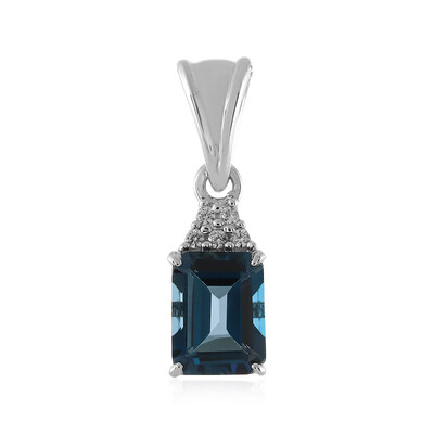 London Blue Topaz Silver Pendant