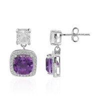 Amethyst Silver Earrings