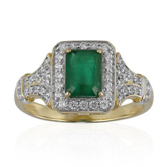 9K Zambian Emerald Gold Ring (Adela Gold)