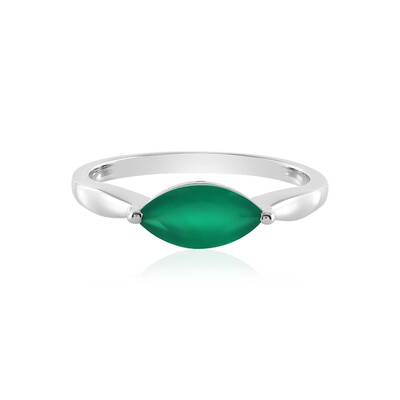 Green Onyx Silver Ring