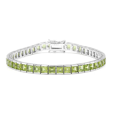 Burmese Peridot Silver Bracelet