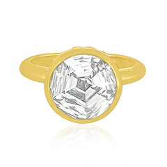 White Topaz Silver Ring