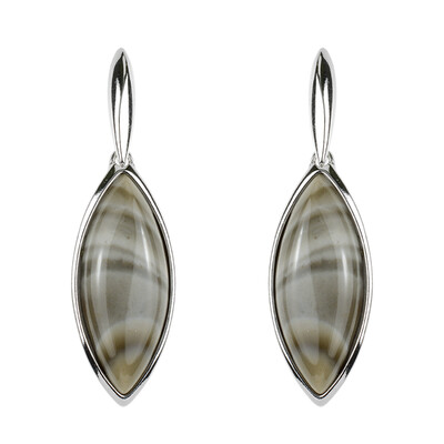 Holy Cross Flint Stone Silver Earrings (dagen)