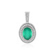 Green Onyx Silver Pendant