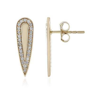 9K I2 (H) Diamond Gold Earrings (de Melo)