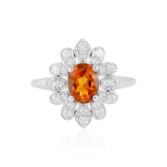 Madeira Citrine Silver Ring