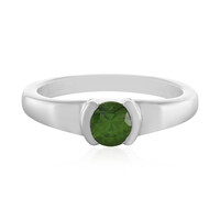 Ceylon Green Zircon Silver Ring