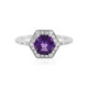 Siberian Amethyst Silver Ring