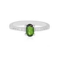 Russian Diopside Silver Ring