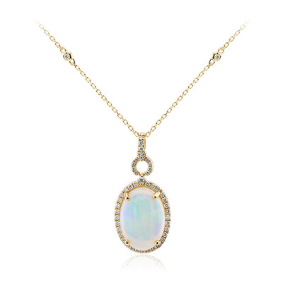 14K AAA Welo Opal Gold Necklace (CIRARI)