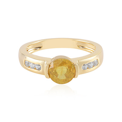 Madagascar Yellow Sapphire Silver Ring