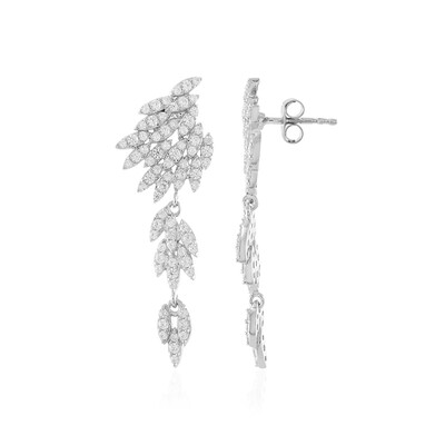 Zircon Silver Earrings